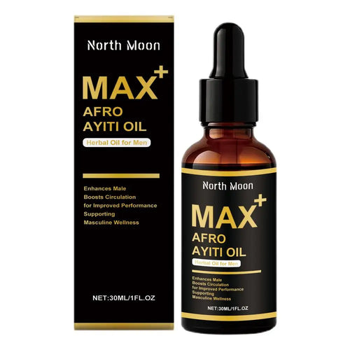 Serenzza African Ayi Oil Max+ herbal massage oil bottles, 30ml, natural herbal essence for men's body massage, Afro Ayiti Oil