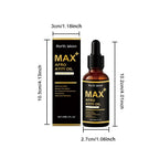 Serenzza African Ayi Oil MAX+ herbal body massage oil in 30ml bottle, natural men's afro essence for skin and massage use