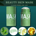 Serenzza green clay face mask stick with deep blackhead cleansing and purifying properties, ideal for facial skin care.