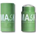 Serenza green clay face mask stick with deep cleansing and blackhead purifying features, designed for facial skin care.