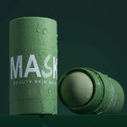 Serenza green clay face mask stick for deep cleansing, blackhead removal, and pore purifying on a clean face.