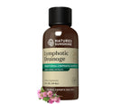 Serenzza lymphatic drainage drops supplement bottle with dropper, designed to relieve bloating and boost immunity.