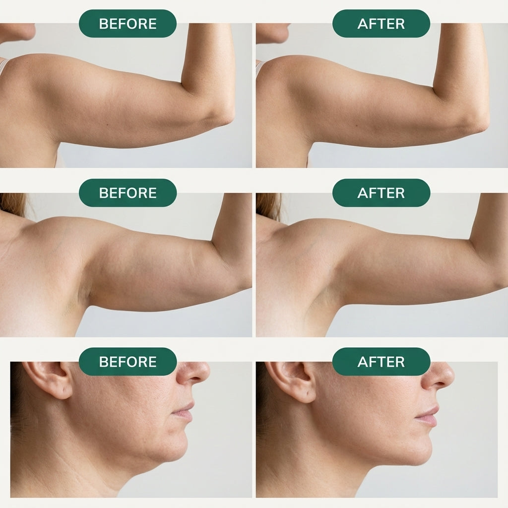 Serenzza Lymphatic Drainage Drops supplement bottle with dropper, designed to reduce bloating and support immunity.