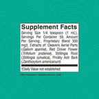 Serenzza lymphatic drainage drops supplement bottle with dropper, designed to reduce bloating and support immunity.