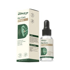 Serenzza ear care solution in a 30ml bottle, designed for gentle ear cleaning and maintenance.
