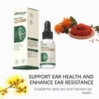 Serenzza Ear Care Solution 30ml bottle with droplet applicator for gentle ear cleaning and maintenance.