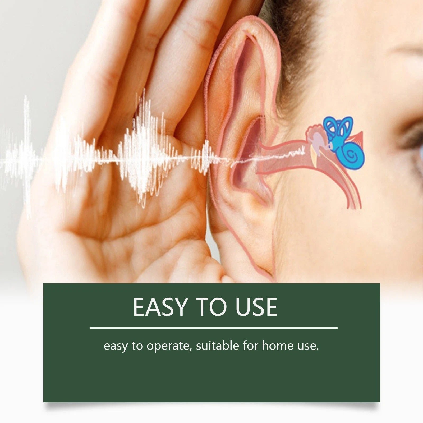 Serenzza Ear Care Solution 30ml bottle with dropper cap, designed for ear cleaning and maintaining ear health.