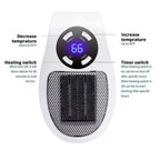 Serenzza portable electric wall-mounted heater with warm air blower for home heating, compact and efficient for indoor comfort