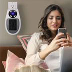 Wall-mounted Serenzza portable electric heater with warm air blower, ideal for home heating and space comfort.