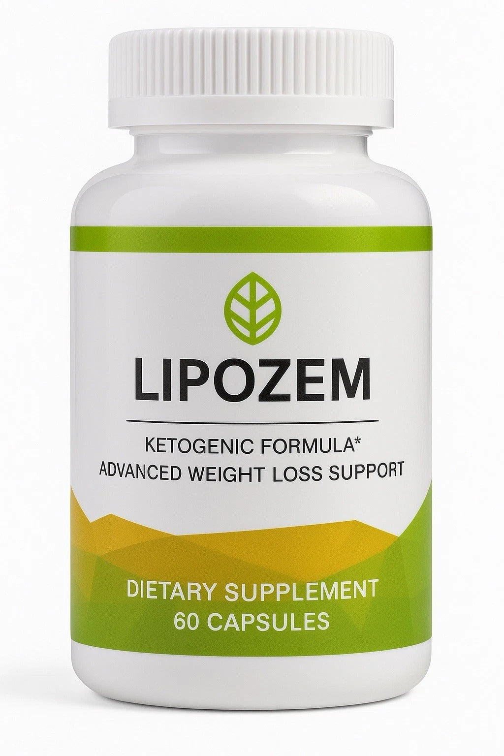 Serenza Lipozem capsules, natural supplement for health and vitality, showing the bottle with capsules and herbal ingredients.