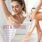 Serenza 2-in-1 dual head waterproof electric lady shaver for women, ideal for private areas and body grooming.