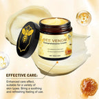 Serenzza 2PCS bee venom comprehensive cream jars, natural skin moisturizer, with bee venom ingredients, on a white background.