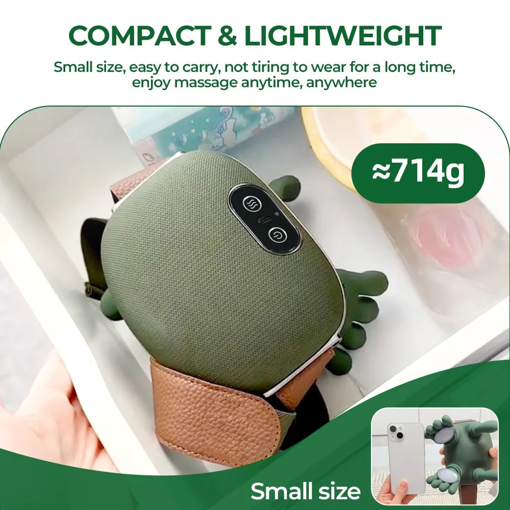 Serenza wireless neck and shoulder massager with deep kneading rollers for relaxing muscle relief.