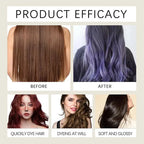 Serenzza black hair dye shampoo in a cream formula, moisturizing and repairing for men and women, with vibrant color payoff.