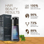 Serenzza black hair dye shampoo in a bottle, moisturizing and repairing hair cream for men and women, available in five colors.