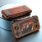 Serenzza R36H portable handheld game console with 3.5-inch screen, 64GB storage, retro design, open source, and pocket size.