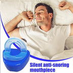 Serenzza anti-snoring and anti-grinding teeth protector for oral health, shown in a close-up image.