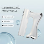 Serenzza electric fascia scraper massager with micro current vibration, 10500RPM, for muscle relaxation and pain relief.