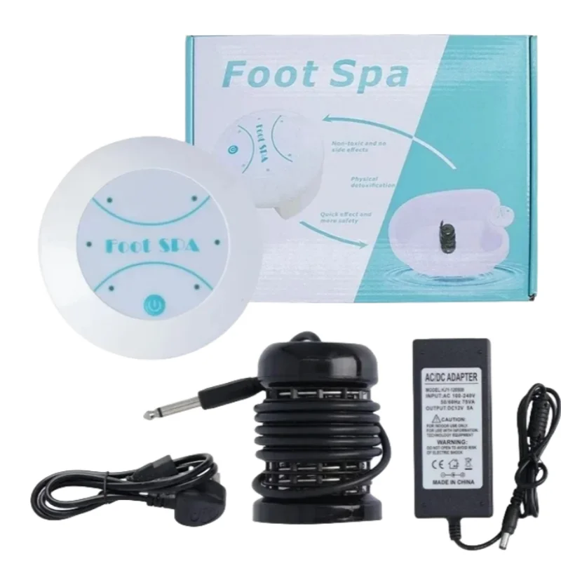Serenzza Ionic Foot Spa Machine with relaxing massage and pedicure features, shown with water basin and control panel.