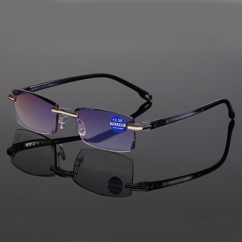 Arenzza sapphire-hard blue light reading glasses with anti-blue light lenses, designed for clear vision and eye protection.