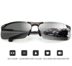 A pair of Arenzza photochromic sunglasses with stylish frames and polarized lenses that adapt to lighting conditions.