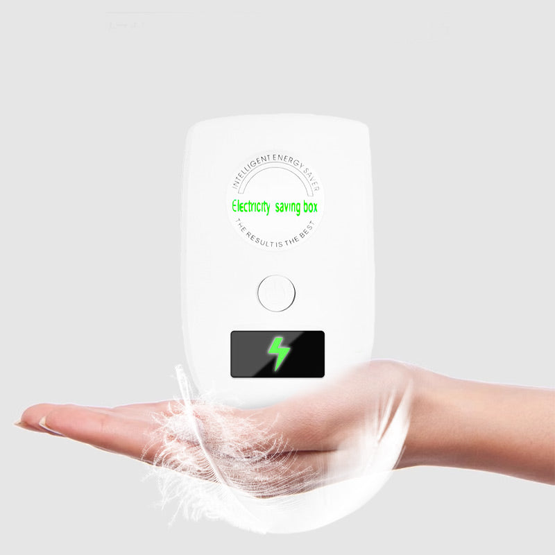 Arenzza electricity saving box for home and office, compact electronic device to reduce energy consumption.