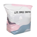 Arenzza no-pump vacuum storage bags for clothes and bedding, featuring press-and-seal design to save space and keep items dry.