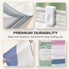 Arenzza no-pump vacuum storage bags for clothes and bedding, press and seal design, compact space-saving storage solution.