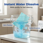 Arenzza water-soluble floor cleaning sheets in a pack of 120, safe, streak-free, easy to use for all floor types.