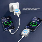 Arenzza 140W USB-C PD3.1 fast charger with AI auto shutdown and universal compatibility for iPhone, MacBook, and tablets.
