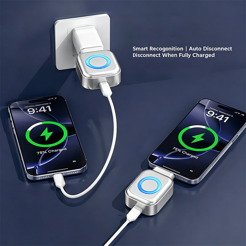 Arenzza 140W USB-C PD3.1 fast charger with AI auto shutdown and universal compatibility for iPhone, MacBook, and tablets.