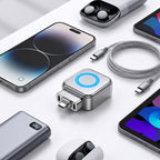 Arenzza 140W USB-C PD3.1 super fast charger with AI auto shutdown, universal for iPhone, MacBook, and tablets.