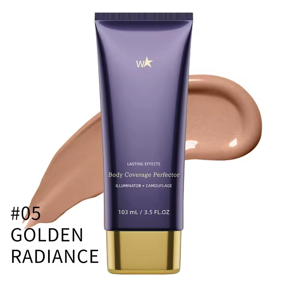 Virella Beauty Body Coverage waterproof concealer for legs and body, covering scars, spots, varicose veins, and tattoos.