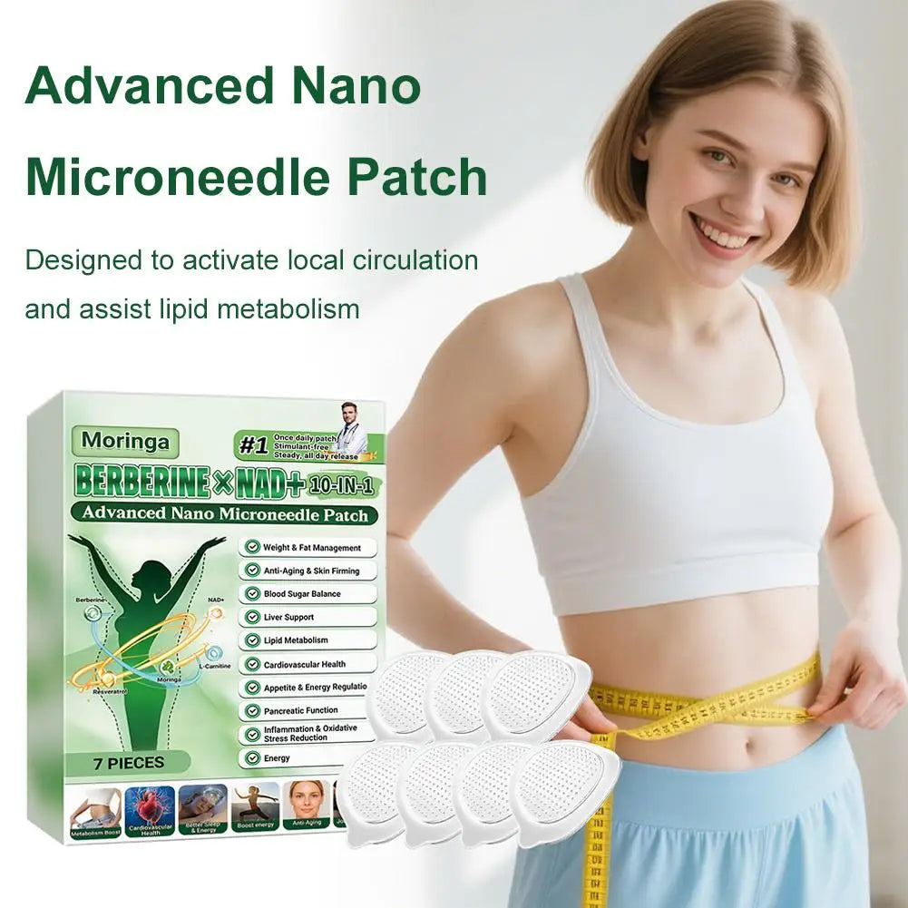 Virella 10-in-1 Nano Microneedle Patch for women and men, gentle moisturizing and firming skin treatment with microdarts, 0.2mm