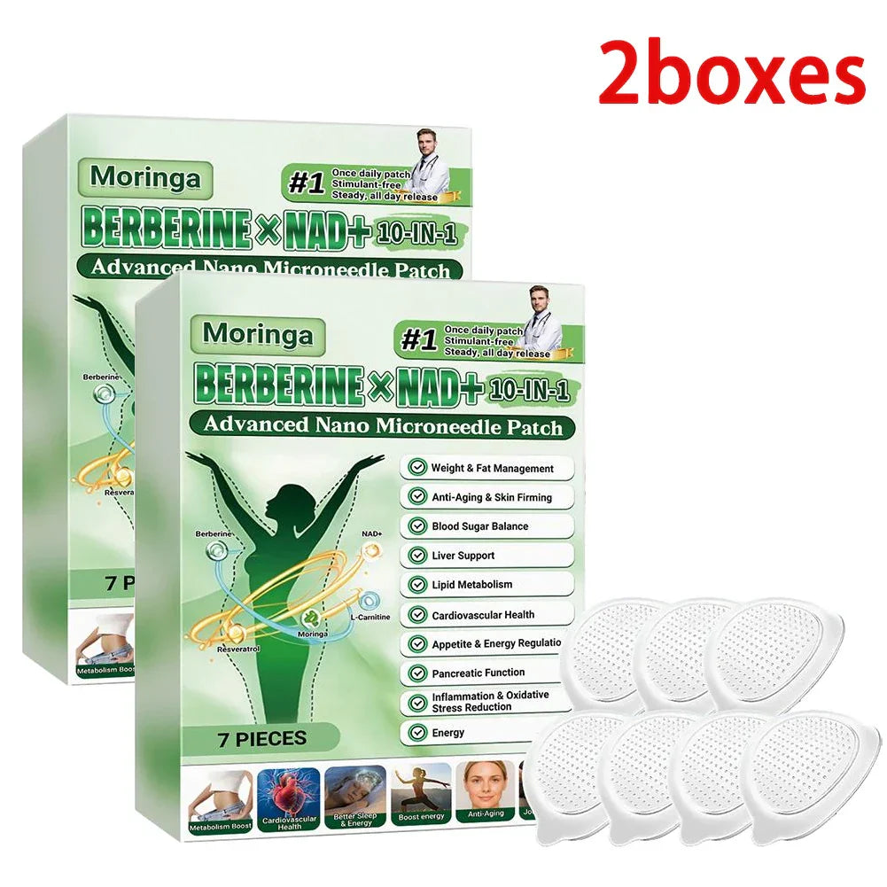 Virella 10-in-1 Nano Microneedle Patch with microdarts, moisturizing and firming skin, natural gentle patches for women and men