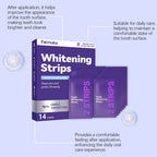 Virella purple teeth whitening strips and removal gel for oral cleaning, improving dental yellowing and brightening your smile.