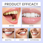 Virella purple teeth whitening strips and gel for removing stains and improving dental brightness in oral care.