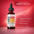 Virella 1-3 Bottles Vitamin B12 5-in-1 Complex supplement bottles with colorful labels on a white background.