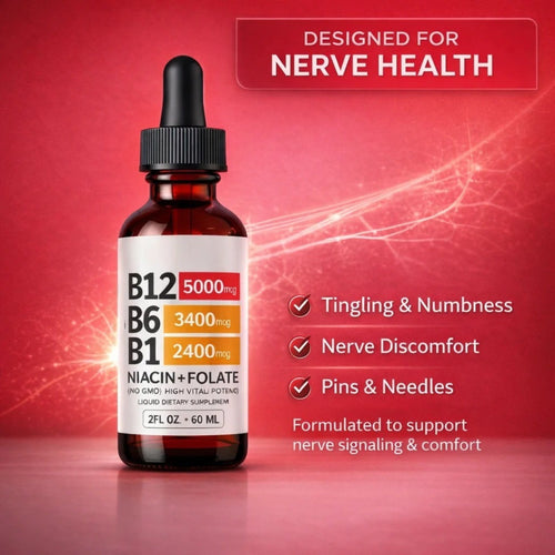 Virella 1-3 Bottles Vitamin B12 5-in-1 Complex supplement bottles with colorful labels on a white background.