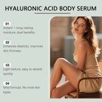 Virella Ha Body Hydrator Hyaluronic Acid Body Serum bottle, 386ml, with clear label and pump dispenser on white background.