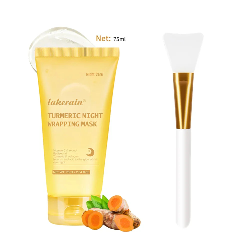 Virella Korean deep collagen peel-off face mask for anti-wrinkle lifting and overnight skin care, shown on a woman's face.
