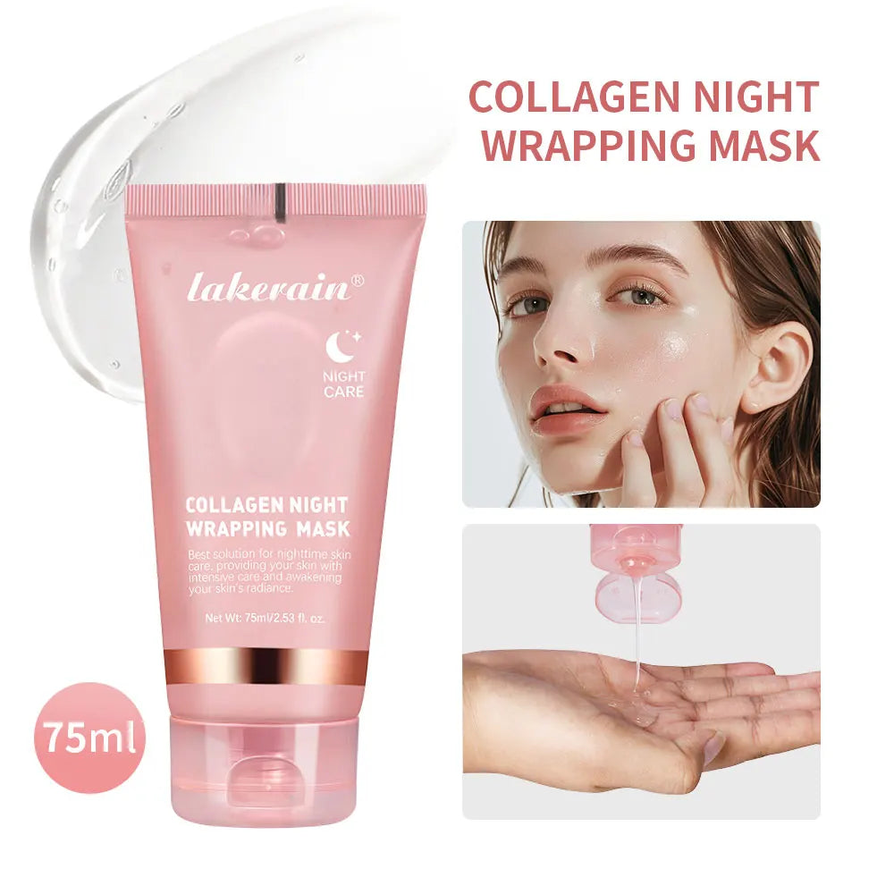 Virella Korean deep collagen peel-off face mask for anti-wrinkle lifting and overnight skin care, shown with the bio pack packaging.