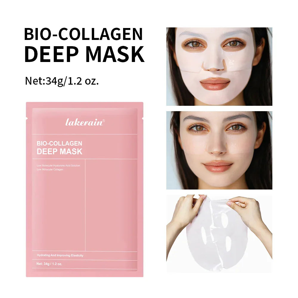 Virella Korean deep collagen peel-off mask for face, anti-wrinkle, lifting, overnight skin care, bio pack, women, night wrapping