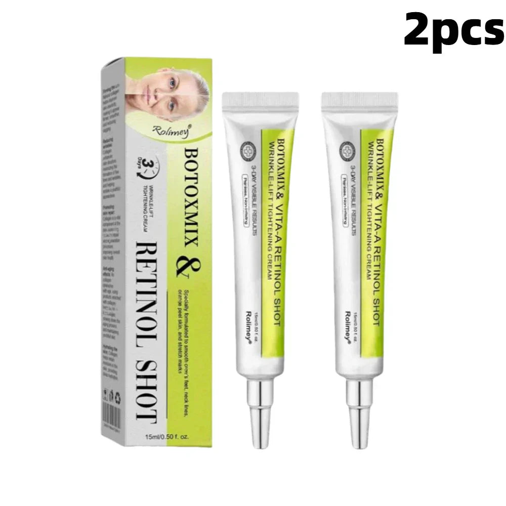 Virella anti-aging night cream with wrinkle smoothing and firming hydration in a sleek jar.