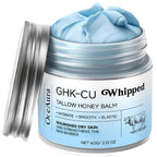 Blue Manuka honey hydrating balm with copper peptides GHK-Cu for mature, dry, and sensitive skin, featuring Virella branding.