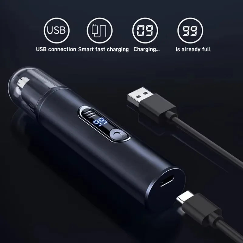 Virella mini pocket nose hair trimmer with waterproof design for painless trimming of nose, ears, and eyebrows for men and women.
