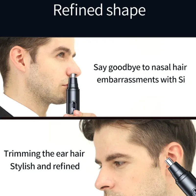Virella mini pocket nose hair trimmer for men and women, waterproof painless clipper for nose, ears, and eyebrows.