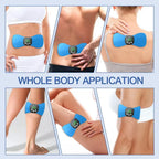 Virella EMS neck massager with pulse therapy, portable electric TENS massage pad for neck and shoulder relief.