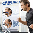 Virella Breathing Trainer Lung Flexer for respiratory exercise, adjustable levels, durable fitness device for increasing lung capacity