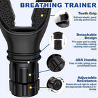 Virella breathing trainer lung flexer for fitness, adjustable resistance, enhances lung capacity and respiratory strength.